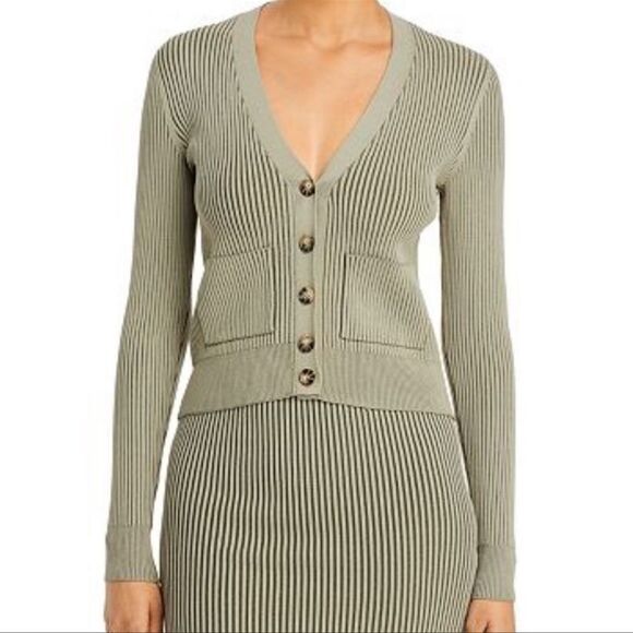 Anine Bing Layla V-Neck Cardigan - Picture 1 of 7